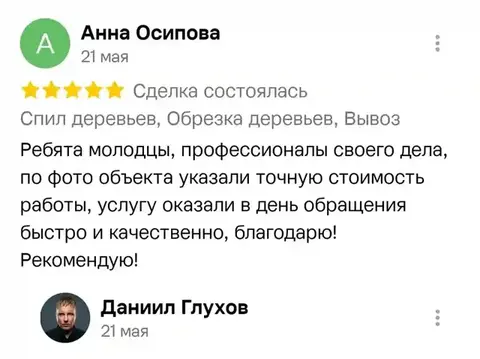 Отзыв о быстром выезде — Анна